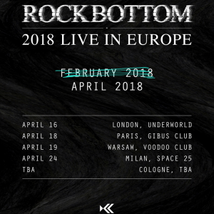 Tour europeo de Rockbottom el próximo mes de abril