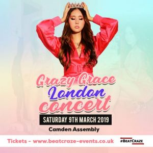 Grazy Grace en concierto en Londres el próximo marzo