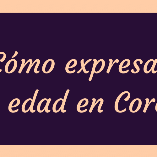 La edad en Corea