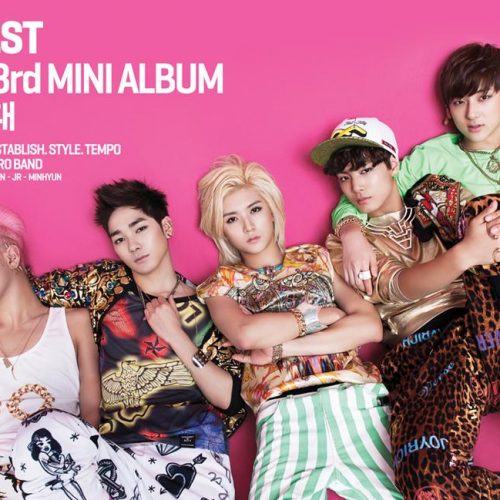 NU´EST, entrevista y saludo a sus fans españoles.