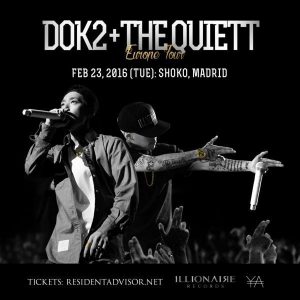 ¡Concierto en Madrid de Dok2 + The Quiett el próximo 23 de febrero!