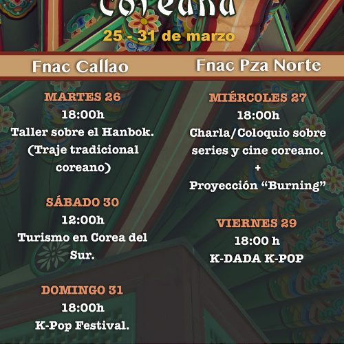 Semana cultural coreana en Fnac 2019